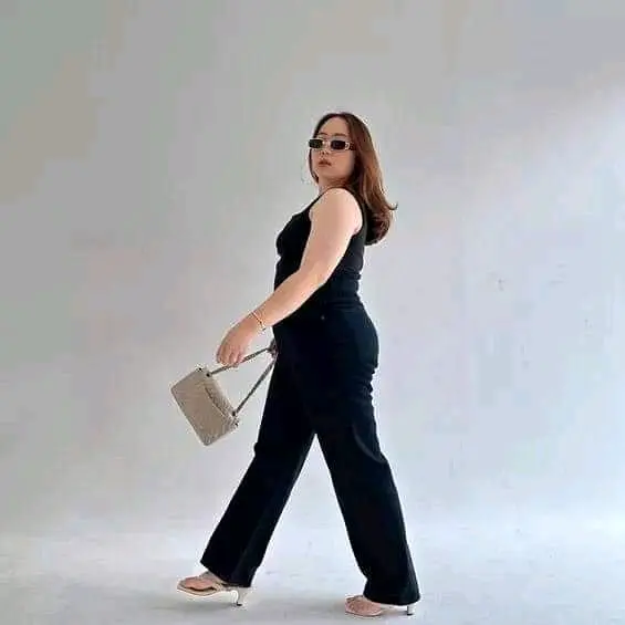 Celana Panjang Wanita HW Cutbray Super Jumbo BB 100 - Kekinian Flared Stretch Premium - High Wrap Gray Jeans Hitam Loose Jeans Hitam jeans  biru retro 5