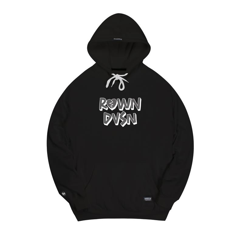 (NEW ART) Rown Division Official Hoodie Heartbreak Black 0
