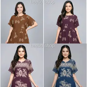 Daster Chibi Motif Terbaru Saku Bahan Rayon Adem Busui Nyaman Home Dress Ibu