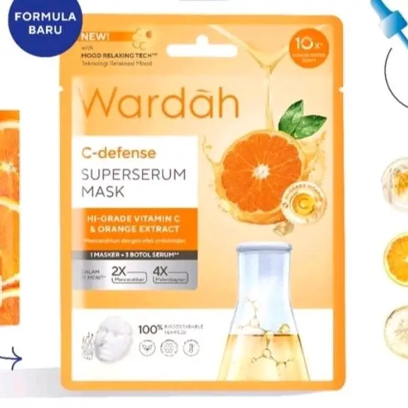 Wardah Super Serum Sheet Mask C - Defense