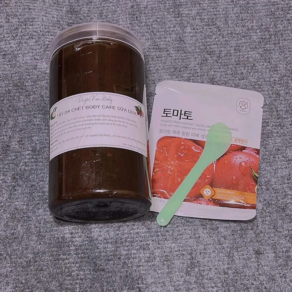 [ Hủ 1kg ]Tẩy Da Chết Cà Phê Sữa Dừa  - Dưỡng Trắng Da Body, Làm Sạch, Mịn Da, Thông Thoáng Lỗ Chân Lông - Nữ