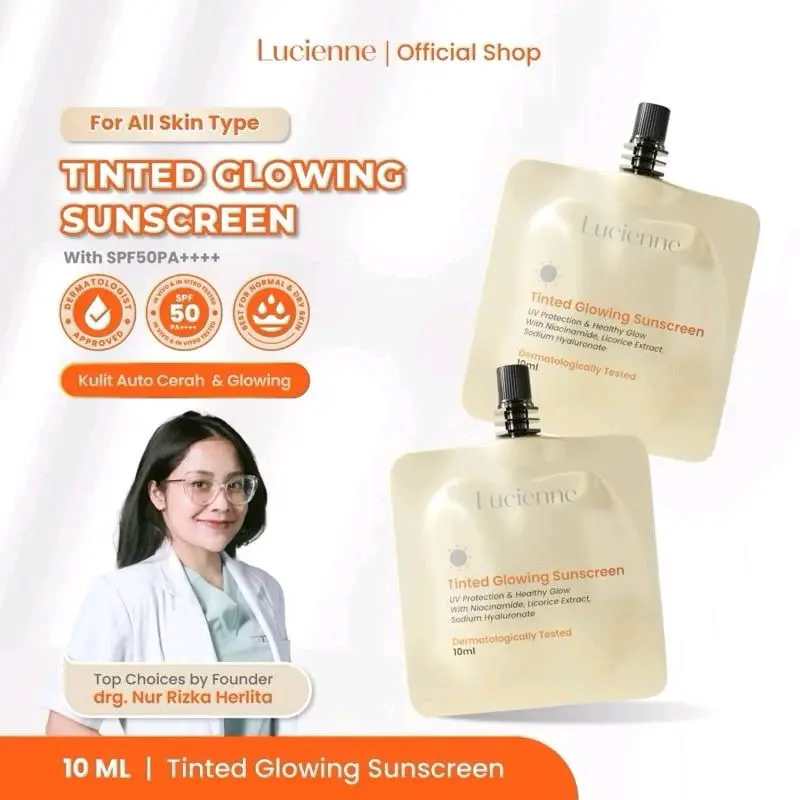 lucinene tinted sachet 10ml 1pcs