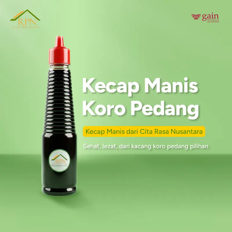Kecap Manis Koro Pedang (Sehat, Lezat, dari Kacang Koro Pedang Pilihan)