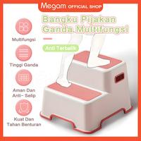 Gambar Megam Bangku Pijakan Kaki Anak Anti Slip Tangga Pijakan Anak Stepstool Tangga Toilet Anak Baby Step Stool HSB816 - Pink dari Megam.id Kab. Tangerang 1 Tokopedia