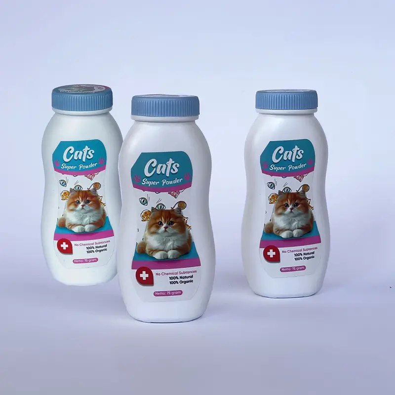 Bedak Kucing Anti Kutu Dan Jamur Super Powder Wangi  75gr 3
