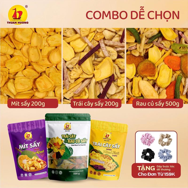Mít sấy giòn nguyên cánh Thuận Hương 500g, 200g - Đồ ăn vặt trái cây sấy - Hàng…