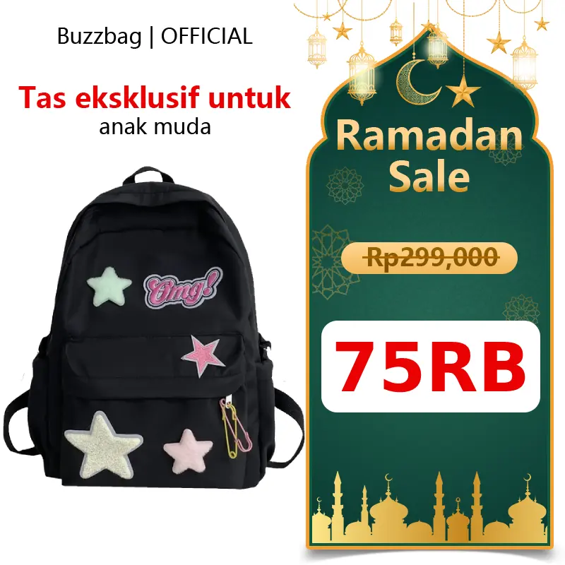 BuzzBag - tas ransel korean style sekolah tas sekolah kecil wanita korea tas aesthetic korean style sekolah tas sekolah korean style tas sekolah korea ransel sekolah korean style wanita Backpack