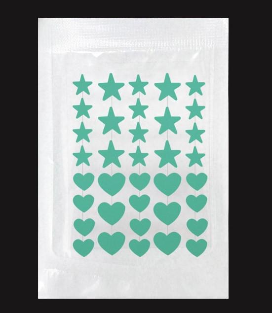 Five-pointed star acne patch hydrocolloid absorbs pus, removes acne and conceals day and night repair acne patch 40PCS Gentle Lighten Skincare Water Proof 8