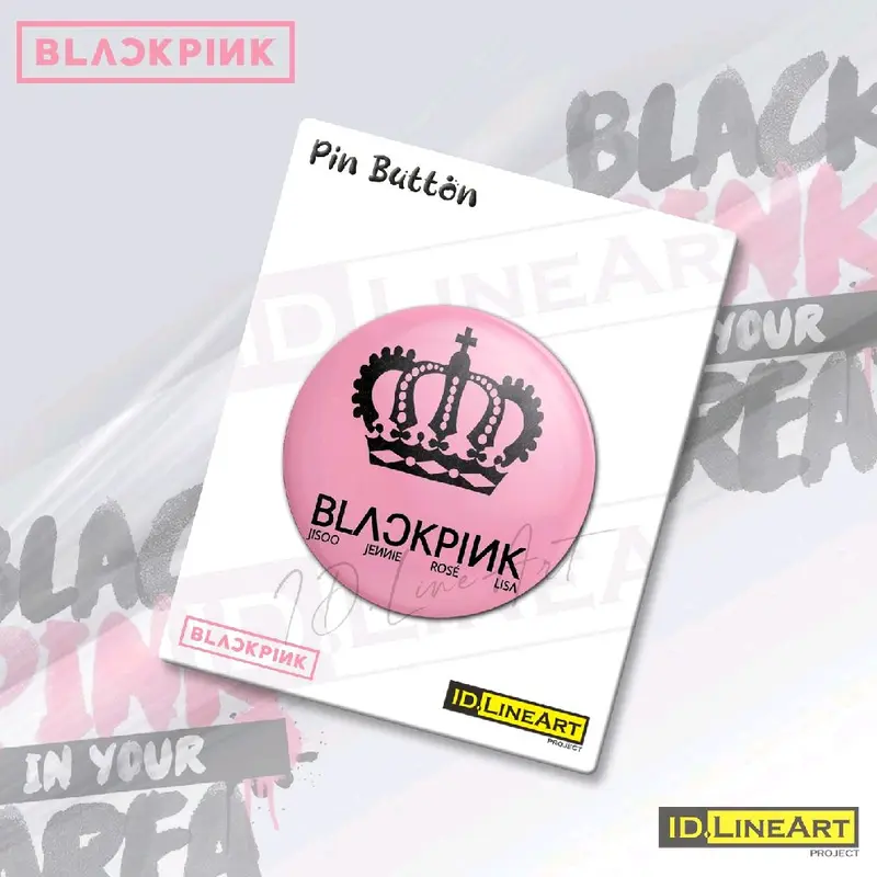 Pin Button BLACKPINK GIRLBAND KPOP Pin Plastik Bros Aksesoris 2