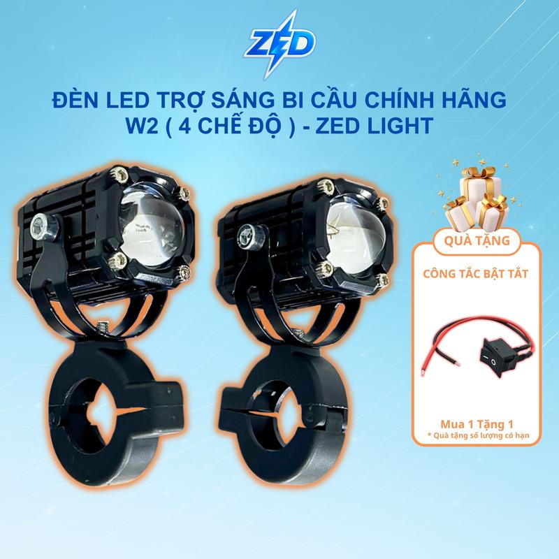 Đèn Trợ Sáng Bi Cầu W2 ZEDLIGHT - 12 24V Điện Bình 4 Chế Độ, Auto Passing, Chống Nước IP68 - Bảo Hành 24 Tháng Phụ Kiện Phụ Tùng ÔTô, Xe Máy