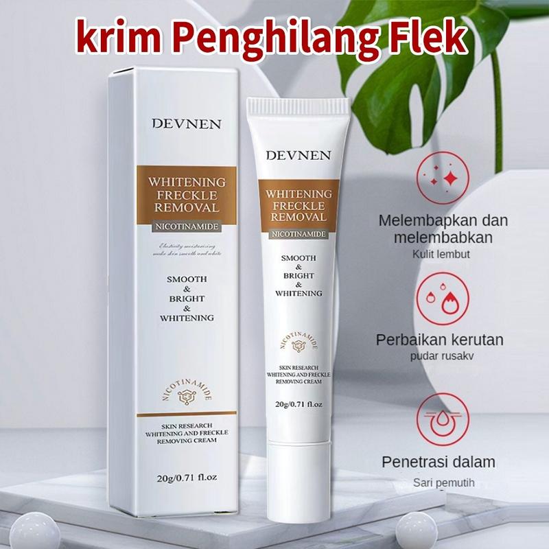 Product Introduction of DEVNEN Krim Pemutih Wajah Glowing Cepat Untuk Light Spots Flek Hitam Brighten Skin 20gr Krim Glowing Cepat 【COD】 Memutihkan Mencerahkan Kuning Perawatan 22