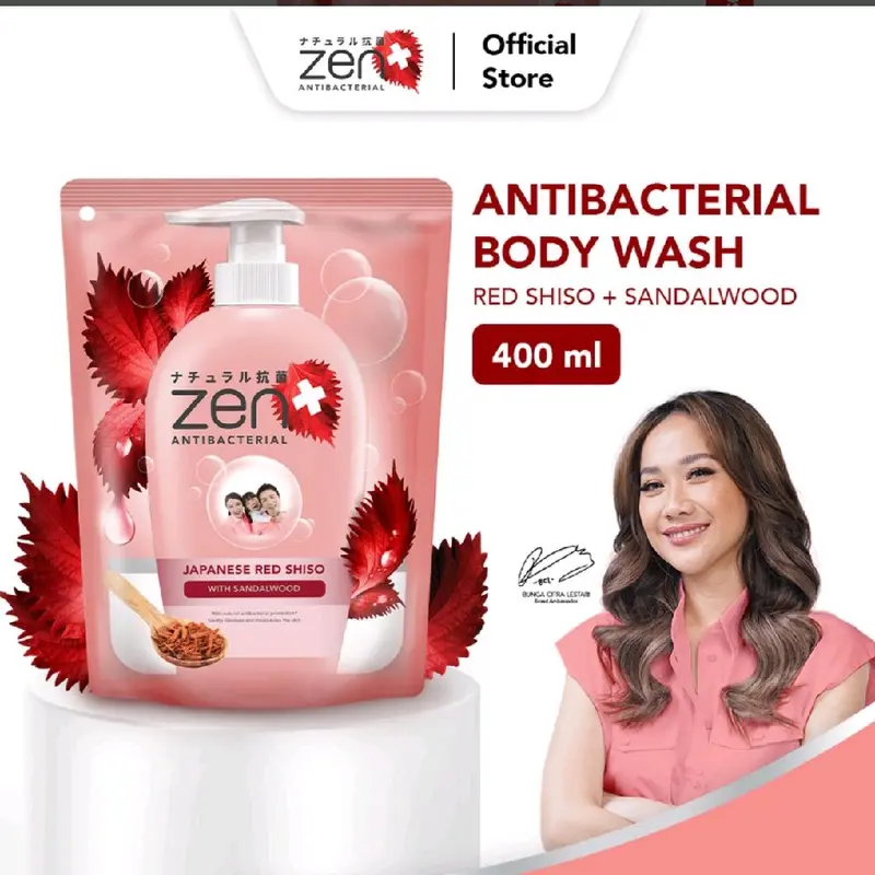 [ ISI 2pcs ] ZEN BODY WASH 400ml x 2pcs sabun cair Soap Mandi paket Membersihkan Tubuh 1