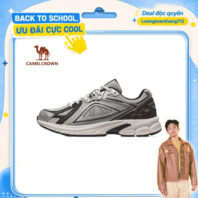 Giày sneaker nam CAMEL CROWN, bộ sưu tập Xuân 2026 mới, giày chạy bộ thoáng khí cho nam, giày chạy cổ điển X24B097014/X14B097013