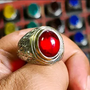 batu merah delima / merah siem dim 12 tembus senter