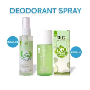 Deodorant Spray SR12 Tawas Premium Penghilang Bau Badan & Pencerah Ketiak 60ml Halal BPOM ISO - Kering