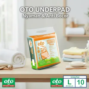 OTO UNDERPAD Perlak Sekali Pakai Menyerap Urine Cairan uk 60 x 60 cm , isi 10 pcs
