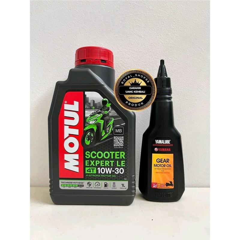 OLI MOTUL SCOOTER EXPERT LE SAE 10W-30 800 ML - 1 LITER  (HIJAU) ORIGINAL Kendaraan Mesin Motor Motorcycle Oil 3