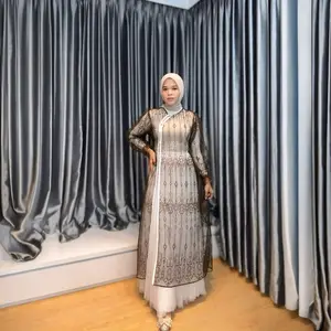 Yeniwa Fashion - outer brukat lengan panjang