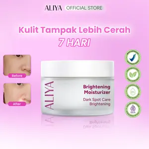 Aliya Glow Moisturizer - Aliya Moisturizer Alpha Arbutin Pelembab Vitamin C Membantu Mencerahkan Kulit Mengurangi Bintik Hitam 30 ml Tekstur Lembut Flawless Tampak Cerah Alami