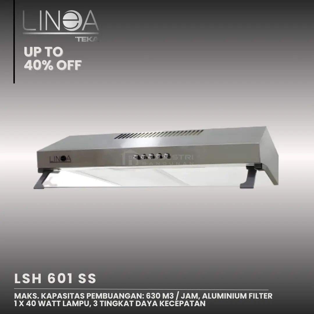 Slim Hood TEKA LINEA LSH 601 SS / Penghisap Asap Dapur TEKA LINEA LSH 601 SS