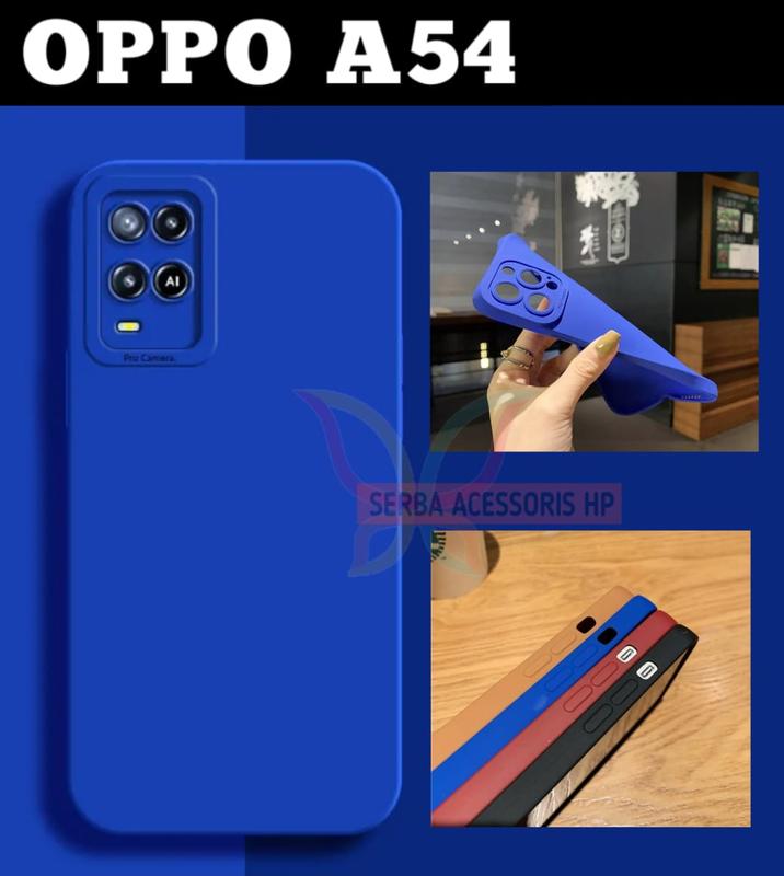 Case Macaron Pro Untuk Tipe OPPO A54 4G Softcase Polos Pelindung Camera 2