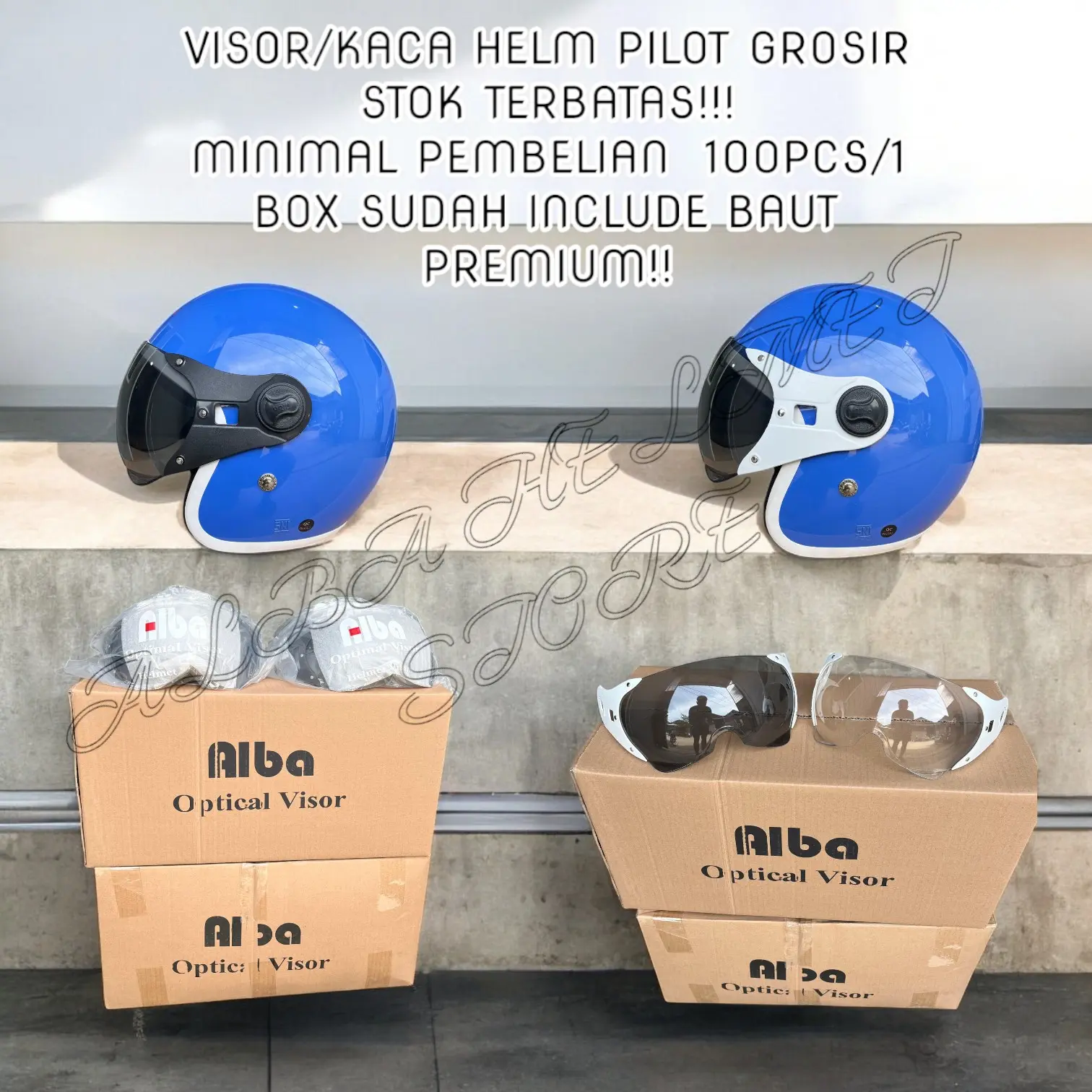 Kaca Helm Pilot Italy scoopy  retro Classic Merk ALBA MELAYANI GROSIR TIDAK TERIMA SATUAN