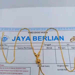 KALUNG DEWASA MOTIP JURAI EMAS MUDA 3,5K ADA SURAT DARI TOKOH