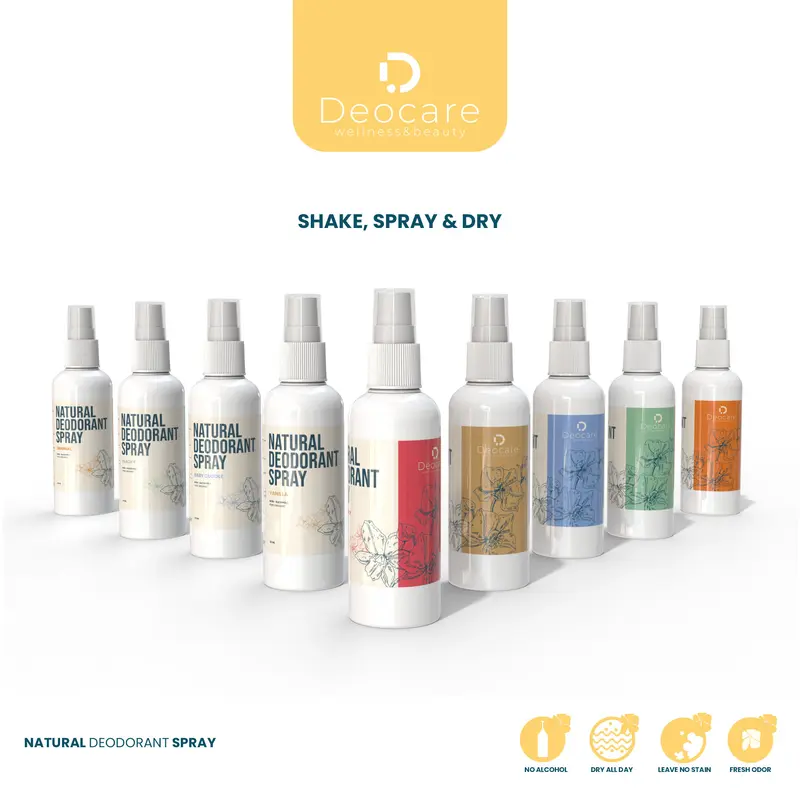DEOCARE DEODORANT SPRAY TAWAS DEOCARE PENGHILANG BAU BADAN 60 ML AMPUH 1