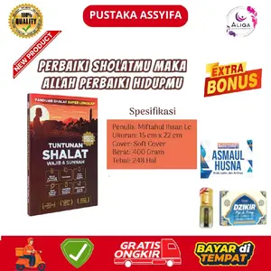 [ORIGINAL]Buku Tuntunan Sholat Wajib & Sunnah Lengkap Original Full Warna Bonus Buku Dzikir