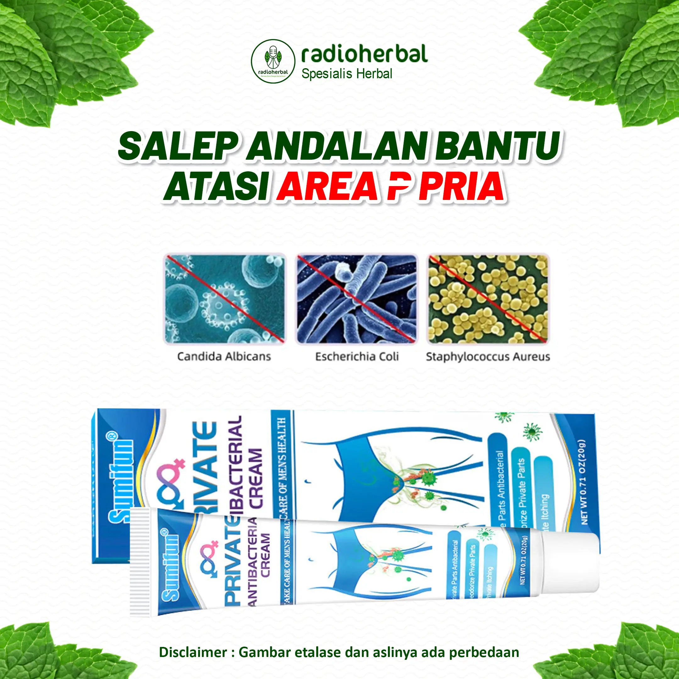 Salep Private Antibacterial Bantu Atasi Gatal Area P Pria Perawatan