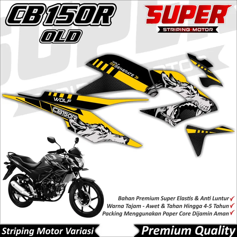 Stiker CB150R OLD Anti Luntur keren Striping CB150R Old Striping Honda CB150R Old SRG Motorcycle 4