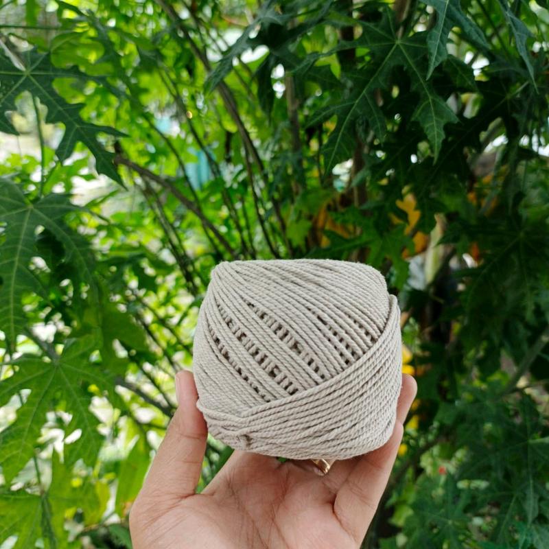 Tali Katun 1,5 MM / 3 ply Murah Untuk Tas Rajut  dan Crochet - 100 gr benang 0