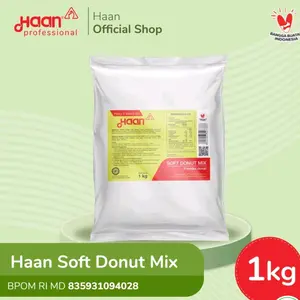 Haan Soft Donut Mix 1 Kg Tepung Premix Bikin Donut Empuk dan Enak