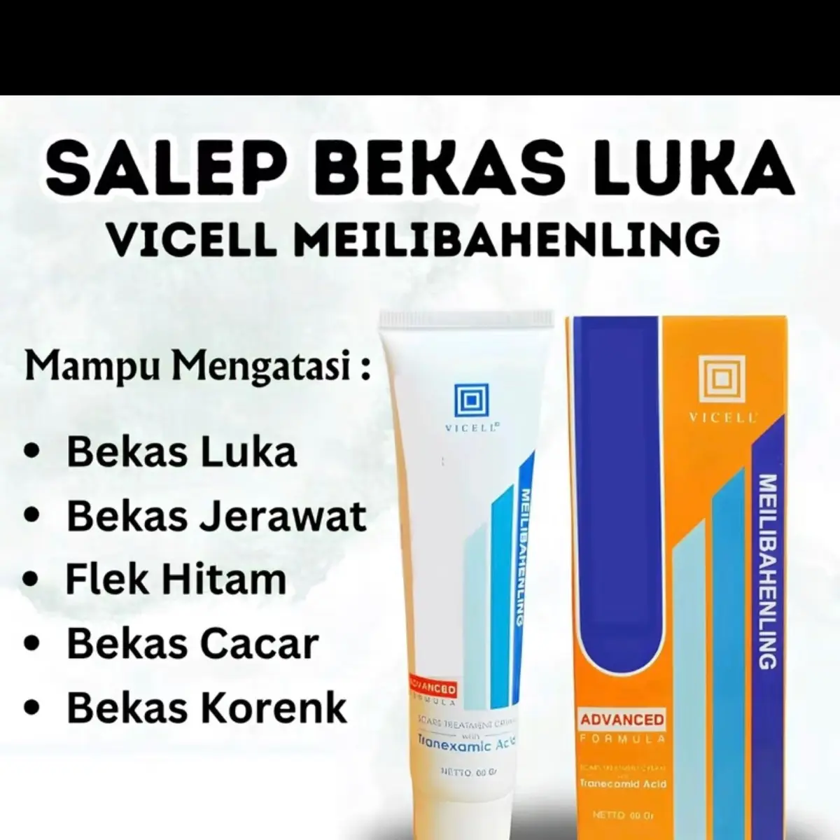 VICEL SKIN SOLUTION CREAM krim penghilang bekas luka