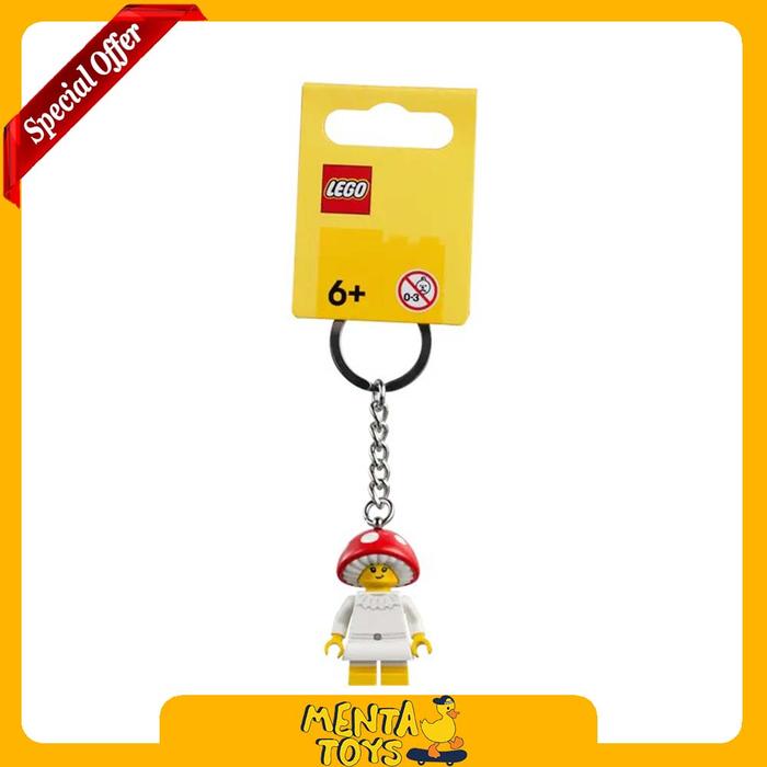 Gambar LEGO Keychain 854306 Mushroom Girl Key Ring dari Menta Toys Kab. Tangerang Tokopedia