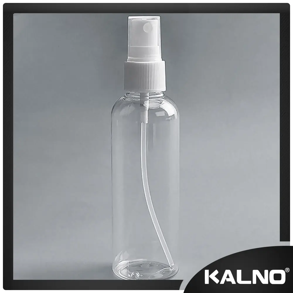 KALNO Botol Spray Kosong 100 ML – Ideal untuk Parfum, Handsanitizer, dan Semprotan Plastik Bening
