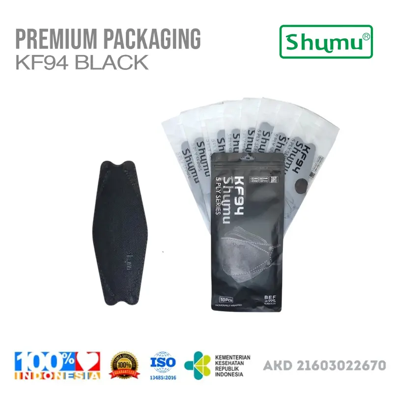 SHUMU KF94 INDIVIDUALLY WRAPPED - 5 PLY - ISI 10 - ORIGINAL 4