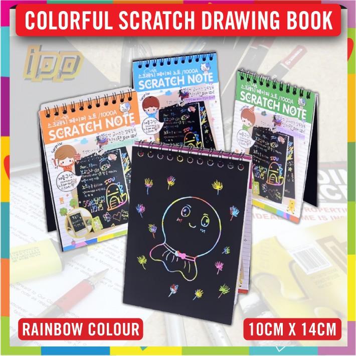 Colorful Scratch Drawing Book / Rainbow Colorful Odorless Magic ...