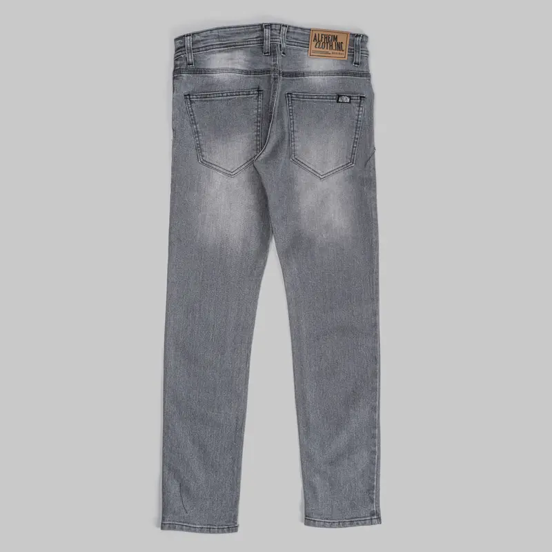 AlfheimCloth.Inc - Slim Fit Men Grey Washing Denim S, M, L, XL celana  Jeans Panjang SlimFit Stretch Slim Fit Pria Denim Men Skinny 1