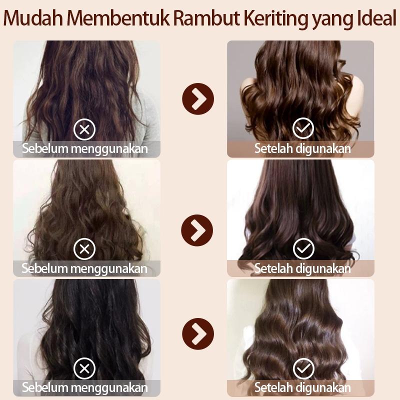 Rambut Keriting Elastin300ml cury hair cream Melembabkan Tidak lengket Kurangi rambut kusut 2