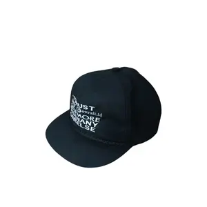 Devrait - Topi Rope Hat - Topi Classic Snapback - Visor Pendek - Topi Snapback Skena Black original Cap