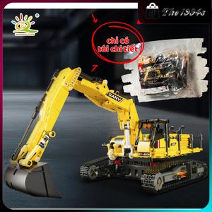 Đồ chơi lắp ghép máy xúc màu vàng SKU A006 993 mảnh ghép