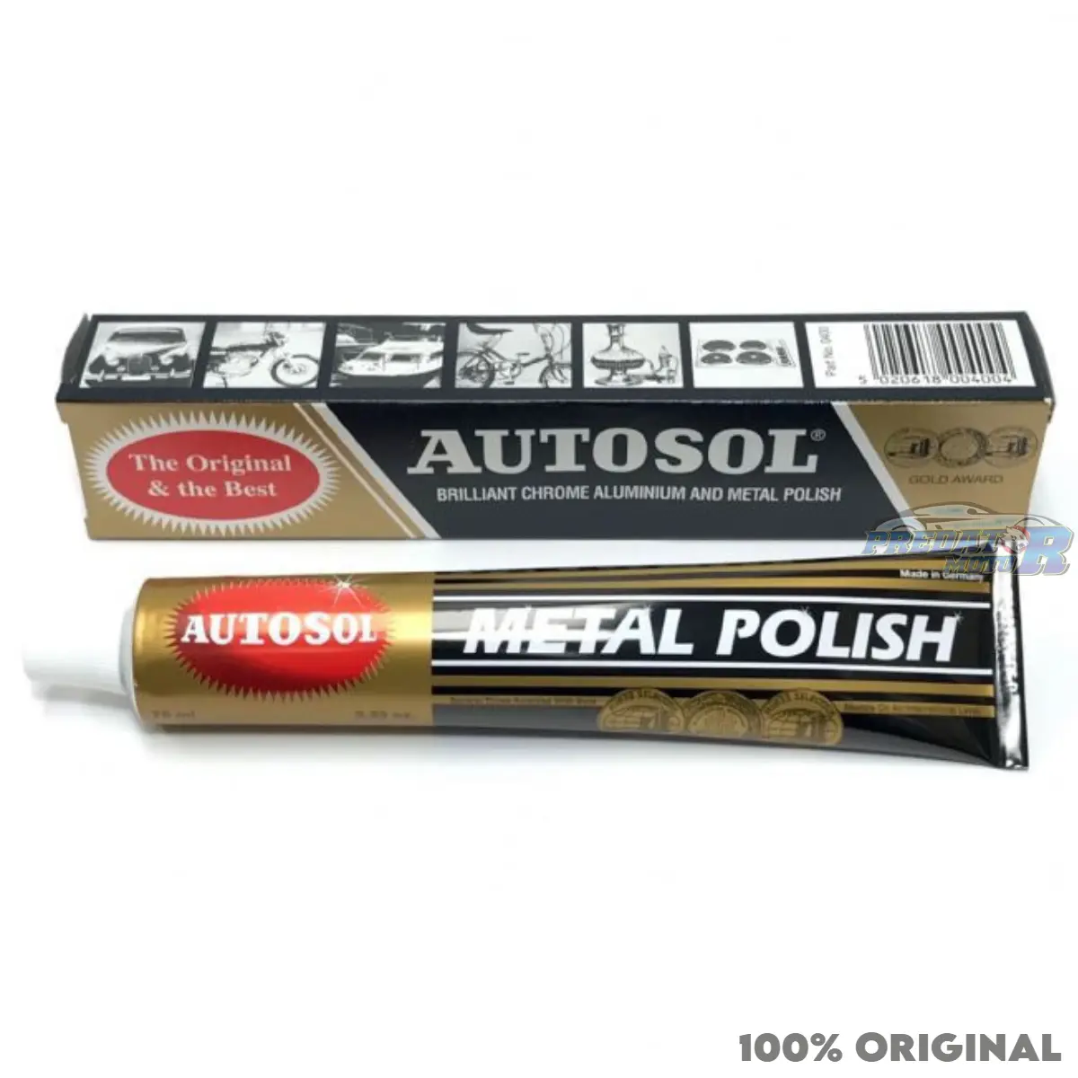 AUTOSOL POLISH METAL CHROME STAINLES PEMBERSIH PENGKILAP LOGAM BESI  Car Coklat Kain
