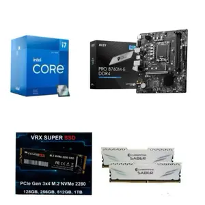 Paket Processor Intel Core i7 12700F Box Gen 12 LGA 1700 RAM DDR4 16GB NVME B760