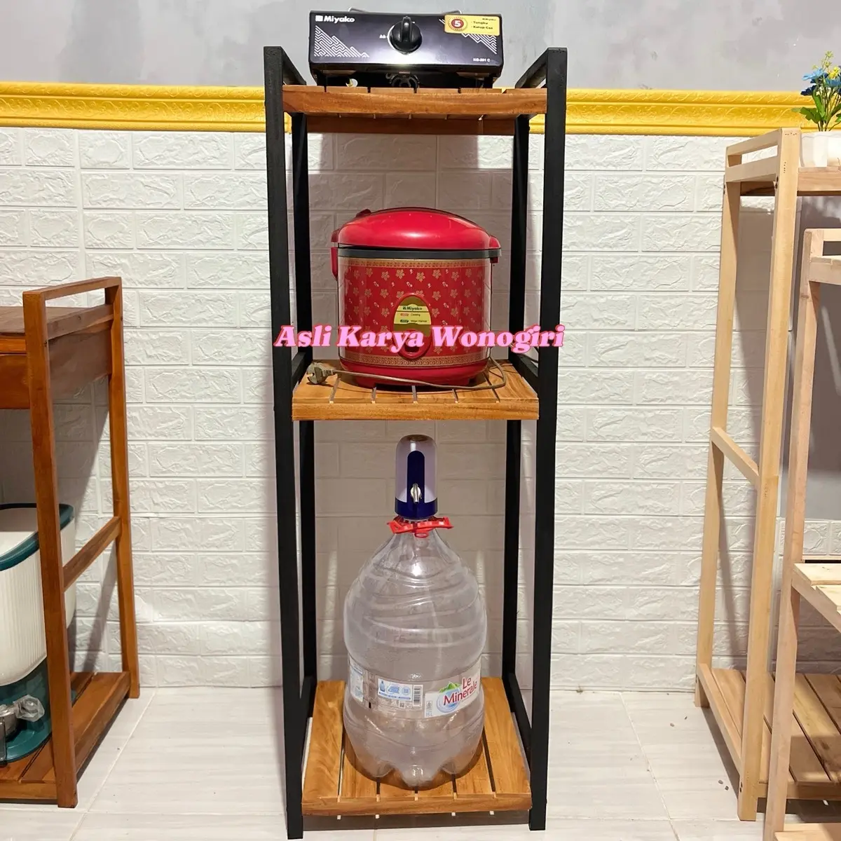 RAK Galon JUMBO Tinggi 125 MEJA Dispenser JUMBO Rak Serbaguna Meja Galon Rak Mejikom