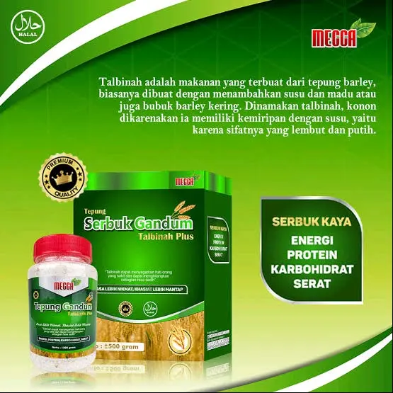 Bubur Gandum Talbinah Mecca 500g - Nutrisi Untuk Kesehatan Lambung 1