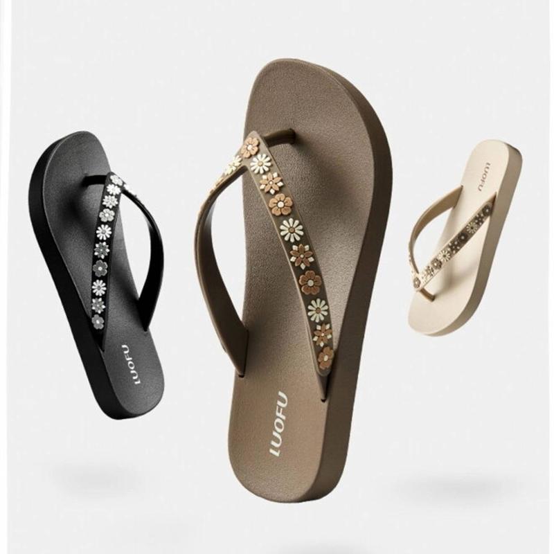 Dép Lê Nữ Luo Fu, Dép Và Dép Xỏ Ngón, Giày Bệt Nữ Shoes DéP 3