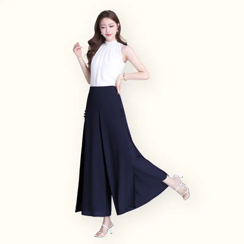 Celana Panjang Sifon wanita gaya korea cantik dan elegan - Jfashion Vista 5