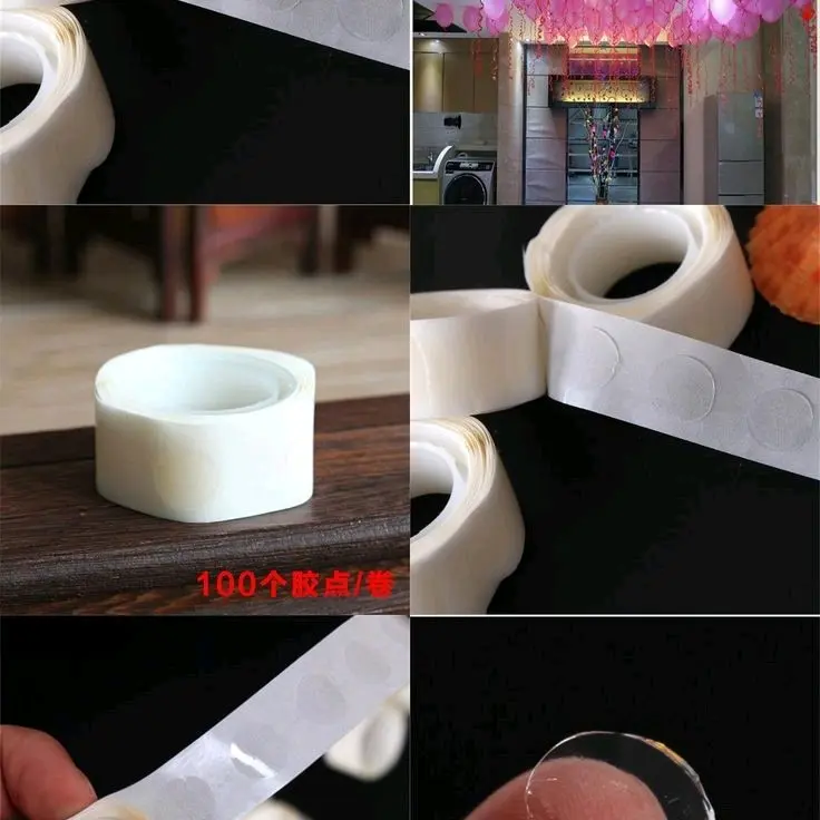 1 Roll Isi 100 Lem balon / Perekat balon 3