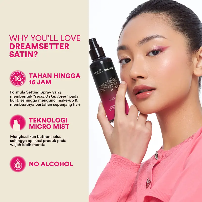 Studio Tropik Setting Spray Dream Setter Glowy Satin Matte Finish | Make Up Finishing Spray 4